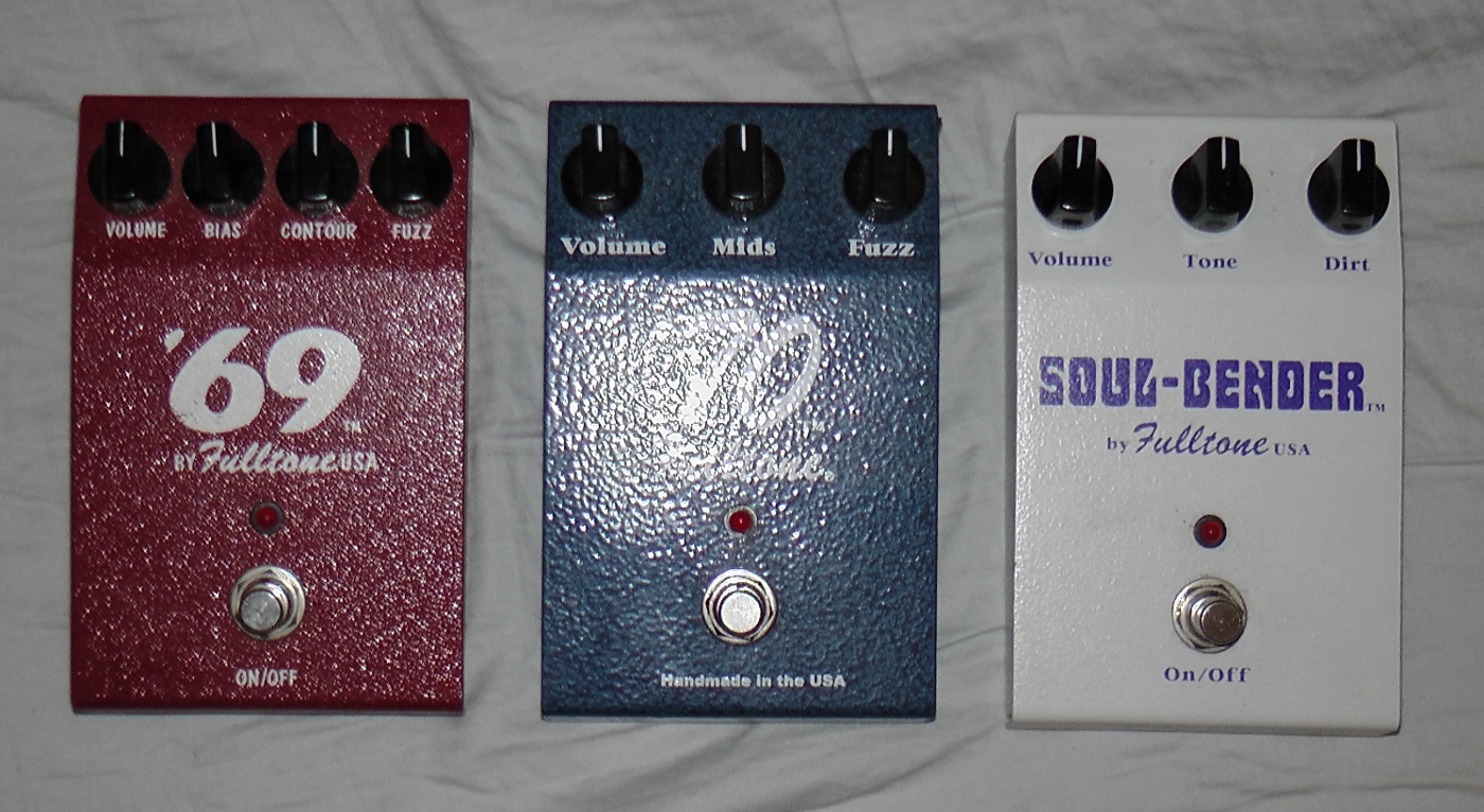 Fulltone big box fuzz pedals 69, 70 and Soul-Bender