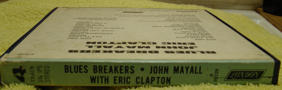 john mayall with eric clapton bluesbreakers reel tape box side