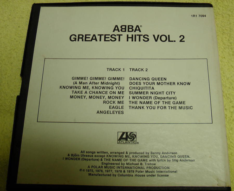 abba greatest hits vol2 reel tape box back