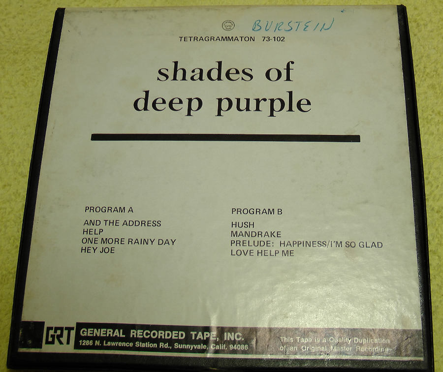 deep purple shades of deep purple reel box back