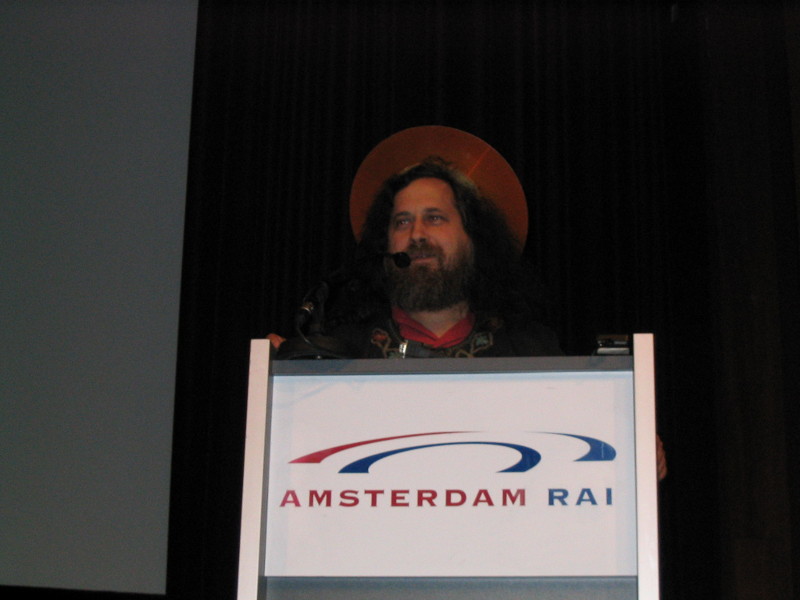 richard stallman in amsterdam in 2004