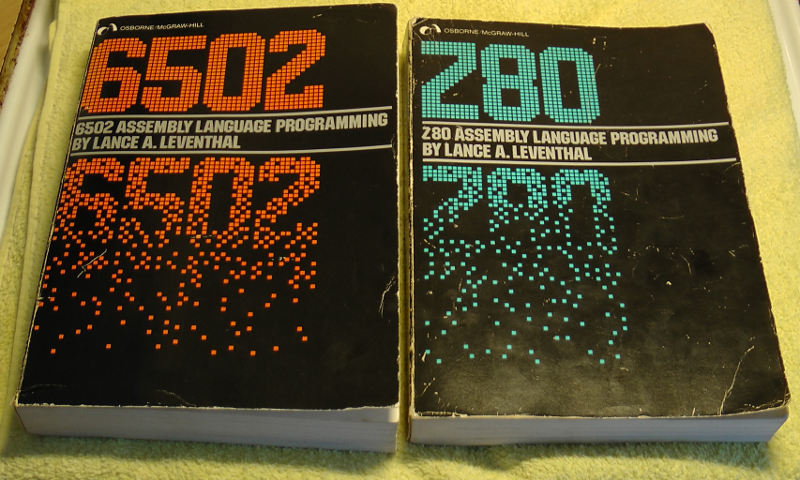 leventhal 6502 and z80 assembly programming books