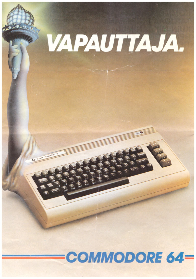 commodore64 finnish advert front